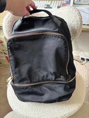 Lululemon City Adventurer Backpack 17L Black | Gold Hardware Everyday Travel Bag